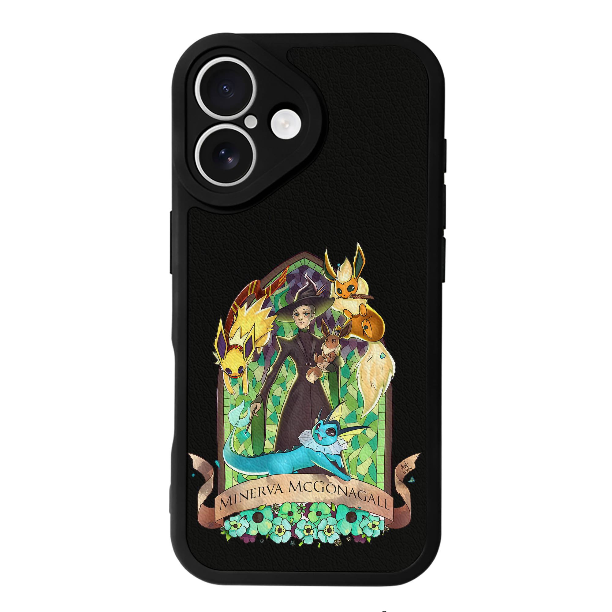 （画像用） Harry Potter ハリー・ポッターシリーズ 【iPhone 16シリーズ対応】シリコンスマホケース（レザー調） 材質：シリコン